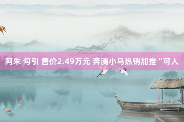 阿朱 勾引 售价2.49万元 奔腾小马热销加推“可人