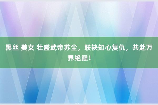 黑丝 美女 壮盛武帝苏尘，联袂知心复仇，共赴万界绝巅！